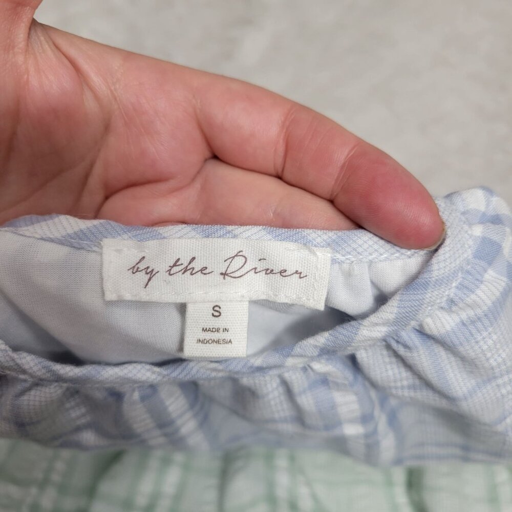 By The River Flutter Strap Multicolored Plaid Col… - image 4